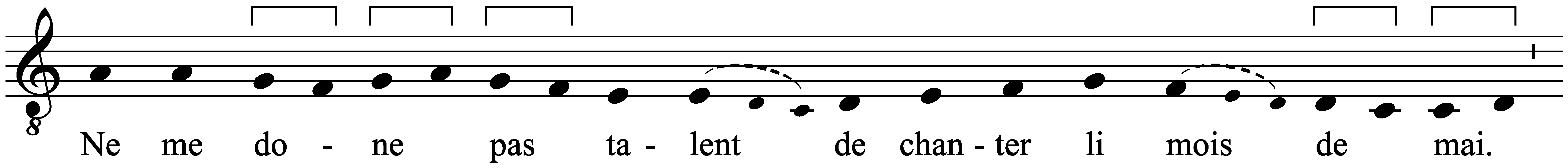 Work musical notation